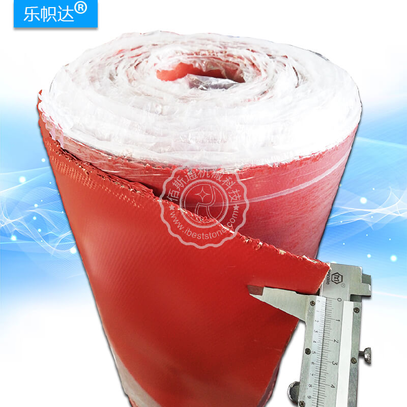 泰州佰斯通机械科技-耐高温防火布-硅胶布-2.0mm红色双面涂胶
